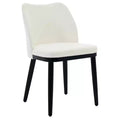 COZONY Dining Chairs Set of 2, Modern Upholstered Fabric Side Chairs with Padded Seat and Wood Legs, Accent Dining Room Chairs Kitchen & Living Room