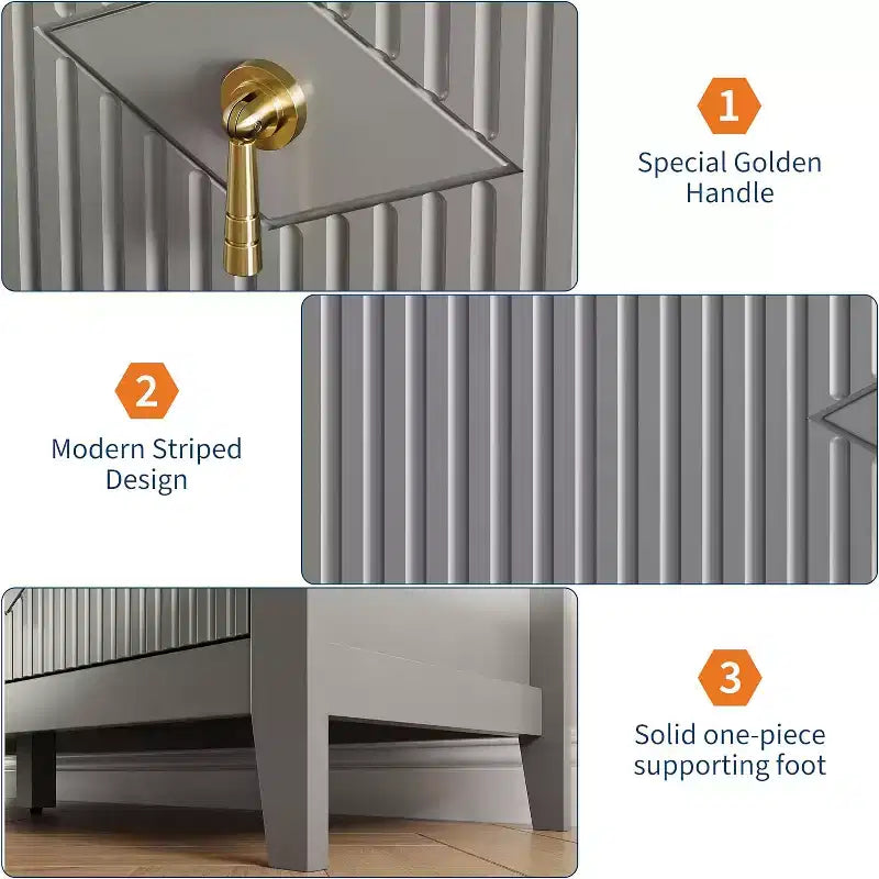 Comò da camera con 6 cassetti, comò moderno largo 137 cm con maniglie in metallo, mobile contenitore in legno per camera da letto, soggiorno, corridoio