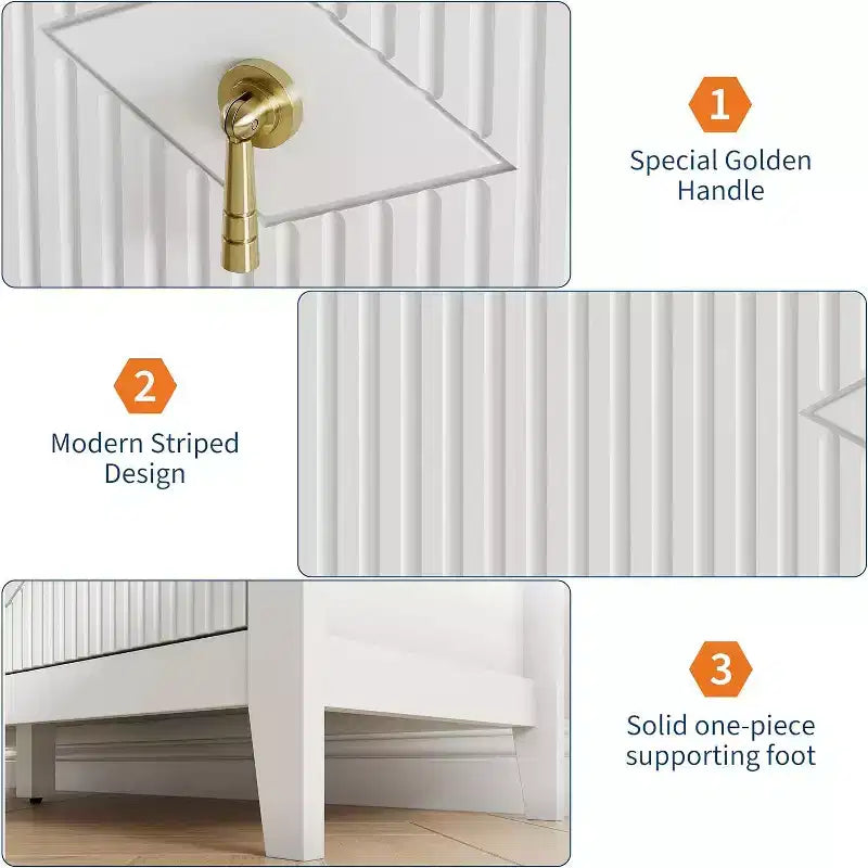 Comò da camera con 6 cassetti, comò moderno largo 137 cm con maniglie in metallo, mobile contenitore in legno per camera da letto, soggiorno, corridoio