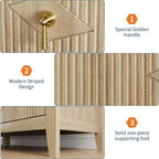 Comò da camera con 6 cassetti, comò moderno largo 137 cm con maniglie in metallo, mobile contenitore in legno per camera da letto, soggiorno, corridoio