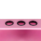 GDFStudio Estelle Mobiletto Moderno per Salone di Bellezza con 3 Supporti per Asciugacapelli, 2 Cassetti, 1 Anta e Ruote