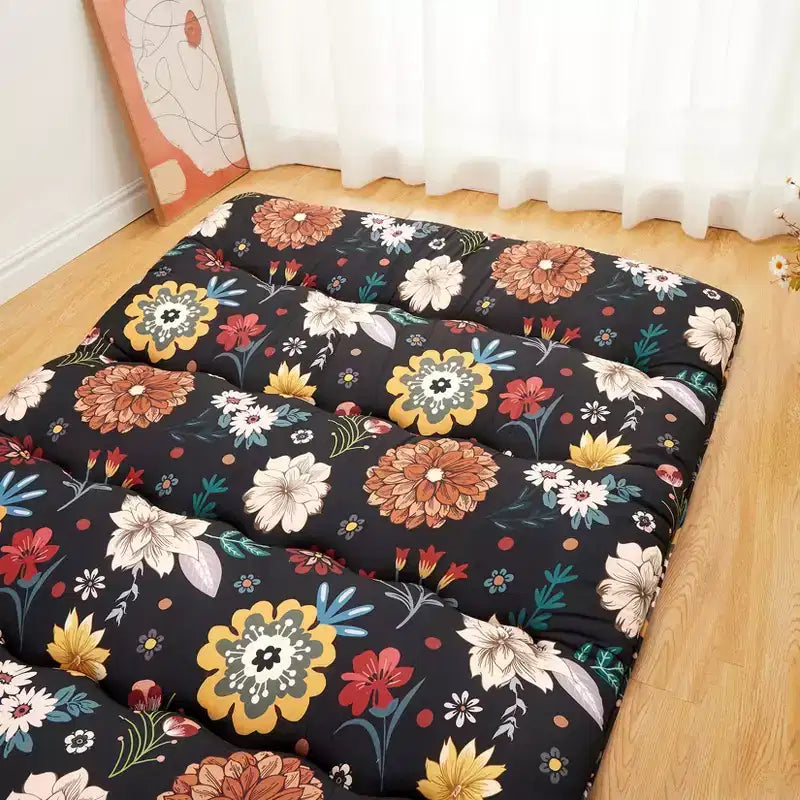Materasso Futon giapponese per pavimento Twin Size, Tatami spesso 3 pollici, materasso pieghevole, materassino da pavimento in stile rustico per dormitorio, camera degli ospiti, campeggio