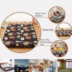 Materasso Futon giapponese per pavimento Twin Size, Tatami spesso 3 pollici, materasso pieghevole, materassino da pavimento in stile rustico per dormitorio, camera degli ospiti, campeggio