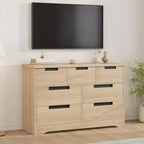 Cassettiera a 7 cassetti CuisinSmart, comò in legno con maniglie integrate, organizer per cassetti per soggiorno, cameretta, corridoio e ingresso