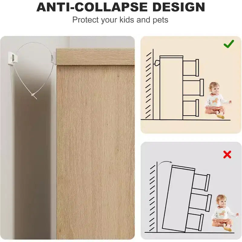 Cassettiera a 7 cassetti CuisinSmart, comò in legno con maniglie integrate, organizer per cassetti per soggiorno, cameretta, corridoio e ingresso