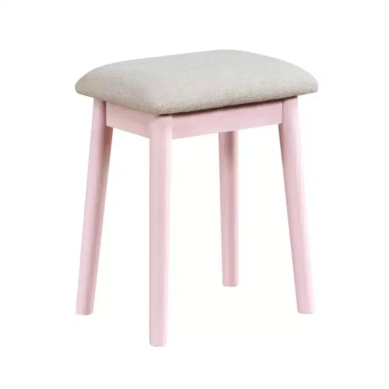 Okak Lussuoso Tavolo da Trucco con Bellissimo Specchio e Luci, Scrivania da Toilette con Cassetti e Sgabello, Set Tavolo da Trucco da Principessa per Camere da Letto