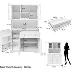 Dispensa da cucina alta 71 polliciMobile bar autoportante con ampi cassettiCredenza con piano aperto per soggiorno