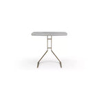 HomeStock Tavolino rotondo con piano in metallo, altezza 45 cm, colore grigio, 1 pezzo
