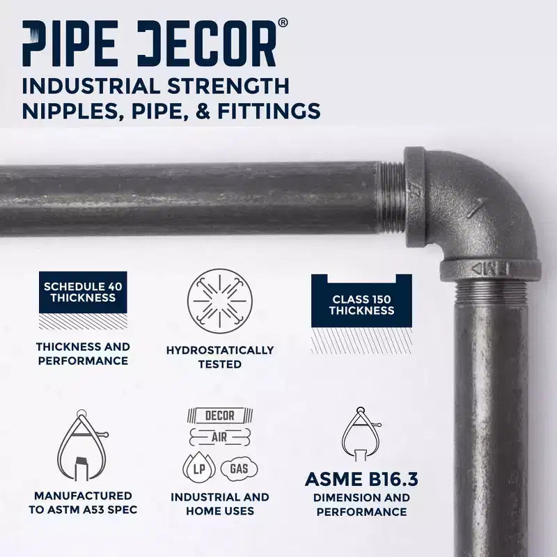 Mensola da parete a 3 ripiani di PIPE DECOR