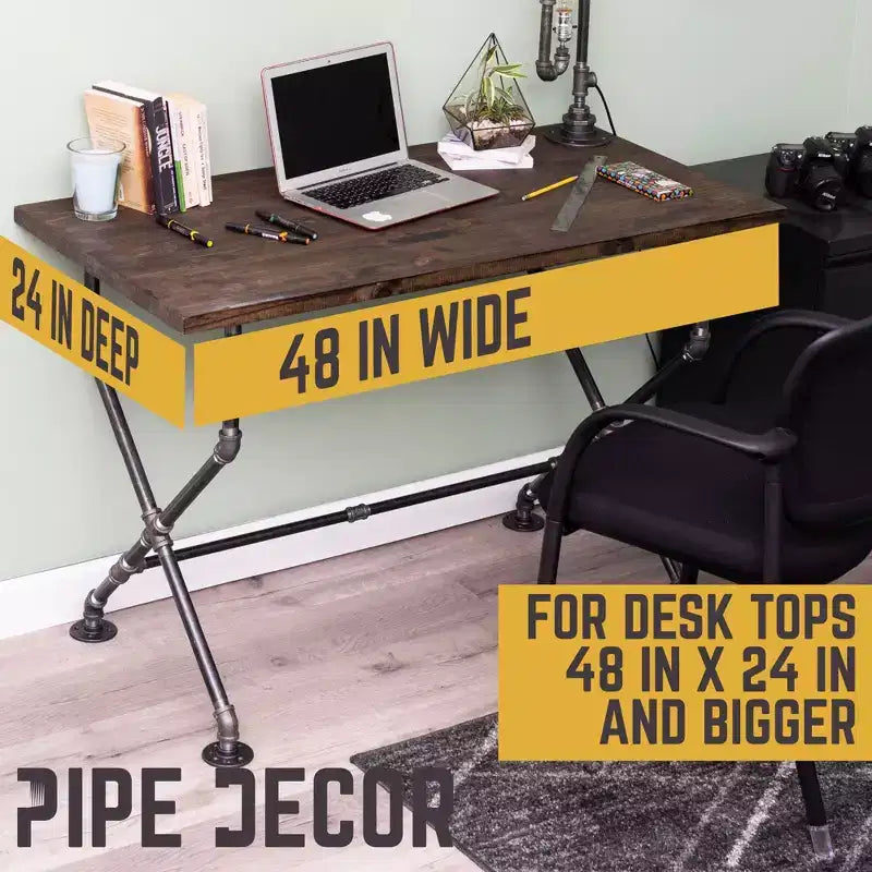Scrivania a X di PIPE DECOR
