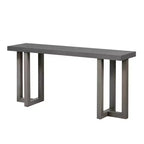 Okak 63IN Tavolo Consolle Minimalista con Gambe in Legno Massello, Elegante Tavolino da Ingresso con Piano Spesso, Tavolino da Corridoio per Soggiorno, Camera da Letto
