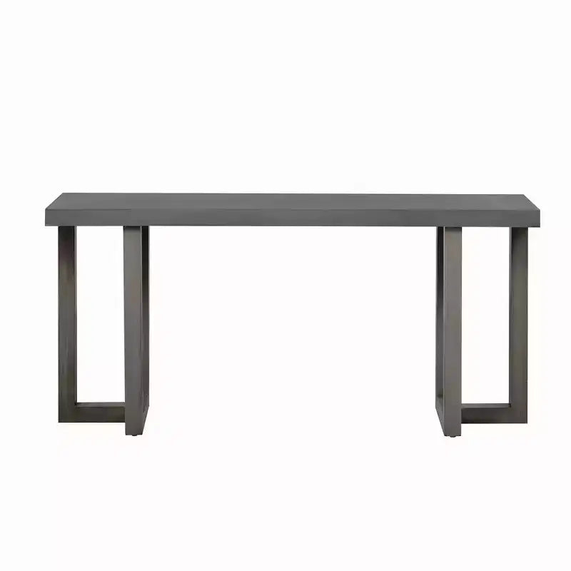 Okak 63IN Tavolo Consolle Minimalista con Gambe in Legno Massello, Elegante Tavolino da Ingresso con Piano Spesso, Tavolino da Corridoio per Soggiorno, Camera da Letto