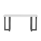 Okak 63IN Tavolo Consolle Minimalista con Gambe in Legno Massello, Elegante Tavolino da Ingresso con Piano Spesso, Tavolino da Corridoio per Soggiorno, Camera da Letto