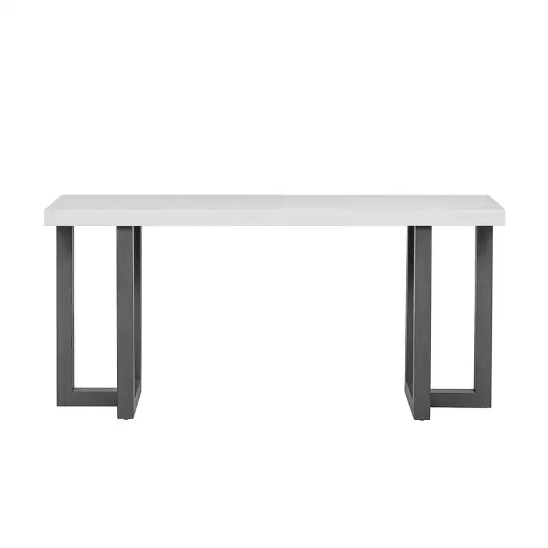 Okak 63IN Tavolo Consolle Minimalista con Gambe in Legno Massello, Elegante Tavolino da Ingresso con Piano Spesso, Tavolino da Corridoio per Soggiorno, Camera da Letto