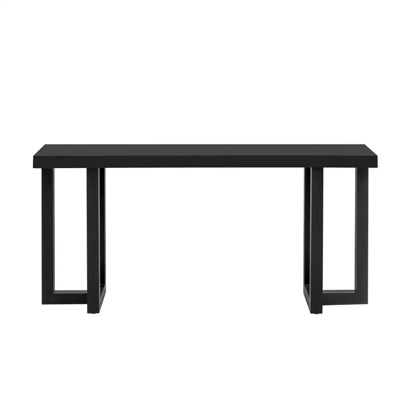 Okak 63IN Tavolo Consolle Minimalista con Gambe in Legno Massello, Elegante Tavolino da Ingresso con Piano Spesso, Tavolino da Corridoio per Soggiorno, Camera da Letto