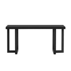 Okak 63IN Tavolo Consolle Minimalista con Gambe in Legno Massello, Elegante Tavolino da Ingresso con Piano Spesso, Tavolino da Corridoio per Soggiorno, Camera da Letto