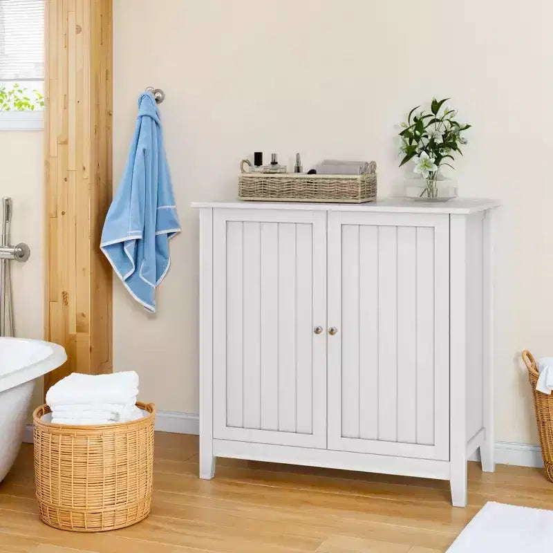 Mobiletto per bagno con 2 ante, mobiletto moderno multiuso, mobiletto autoportante ad angolo per soggiorno, corridoio, mobili per la casa