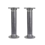Pipe Decor 2 in. x 12 in. Round Flange Pipe Table Legs - 2 Pack