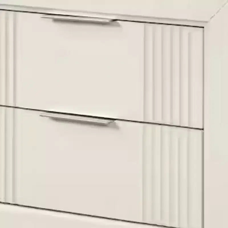 Comodino Royal Hampton, 2 cassetti, legno massello con finitura bianco antico, 27 pollici