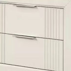 Comodino Royal Hampton, 2 cassetti, legno massello con finitura bianco antico, 27 pollici