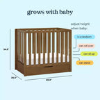 Culla trasformabile 4-in-1 Carter's by daVinci Colby con letto estraibile