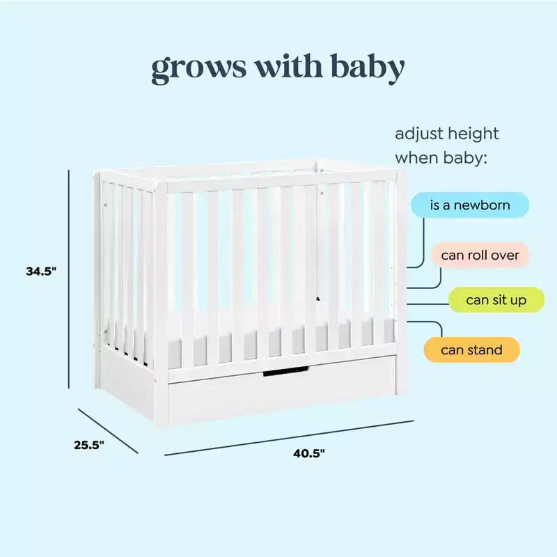 Culla trasformabile 4-in-1 Carter's by daVinci Colby con letto estraibile
