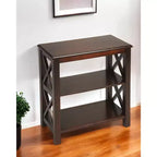 HomeRoots Libreria a due ripiani standard, 25, marrone scuro