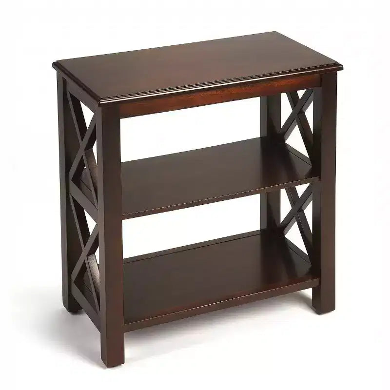 HomeRoots Libreria a due ripiani standard, 25, marrone scuro