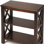 HomeRoots Libreria a due ripiani standard, 25, marrone scuro