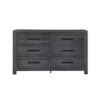 HomeStock 19.17 in.H Wood Horizontal Dressers with 4 - Drawers in Gray Finish