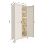 Armadio di stoccaggio in metallo alto 177,8 cm con ante chiudibili a chiave e ripiani regolabili, credenza da cucina, armadio per vestiti e attrezzi da garage per ufficio domestico