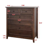 Cassettiera, Credenza - In legno massello verniciato a spruzzo con maniglie rotonde retrò, Tavolo console con capacità di 160 libbre per sala da pranzo/soggiorno
