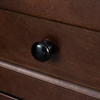 Cassettiera, Credenza - In legno massello verniciato a spruzzo con maniglie rotonde retrò, Tavolo console con capacità di 160 libbre per sala da pranzo/soggiorno