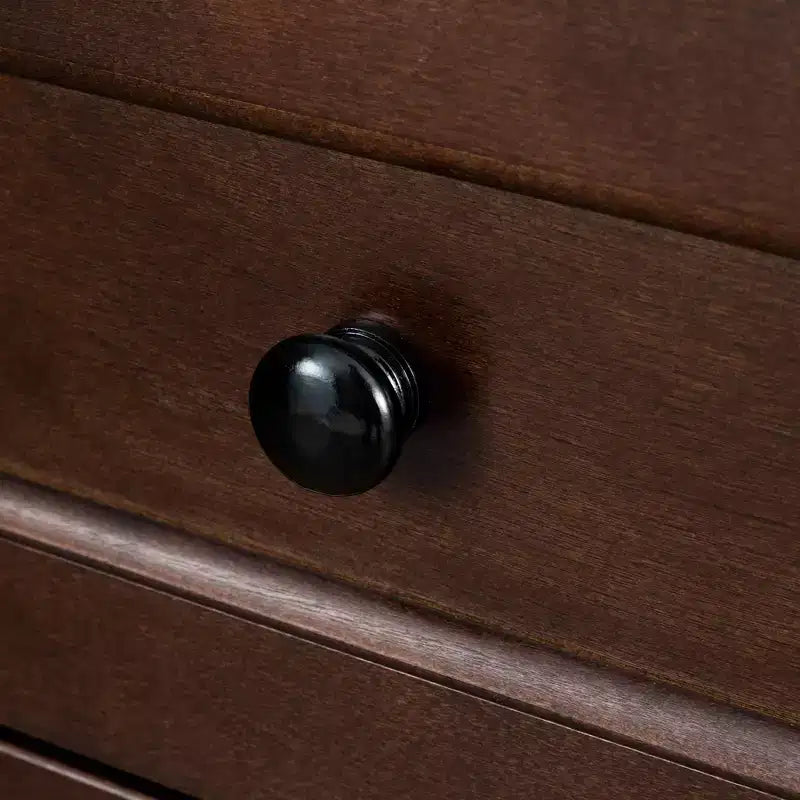Cassettiera, Credenza - In legno massello verniciato a spruzzo con maniglie rotonde retrò, Tavolo console con capacità di 160 libbre per sala da pranzo/soggiorno