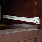 Cassettiera, Credenza - In legno massello verniciato a spruzzo con maniglie rotonde retrò, Tavolo console con capacità di 160 libbre per sala da pranzo/soggiorno