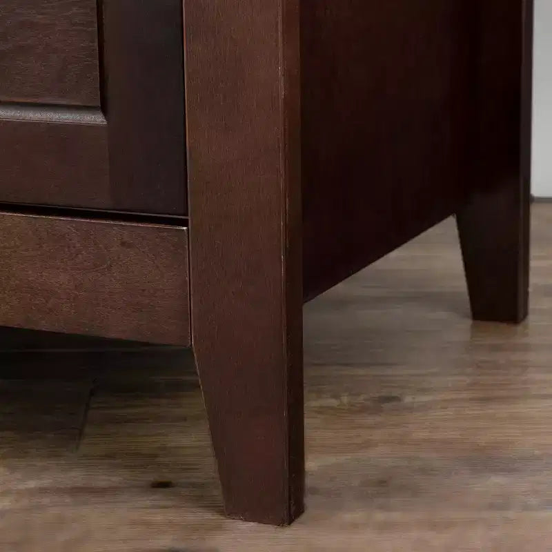Cassettiera, Credenza - In legno massello verniciato a spruzzo con maniglie rotonde retrò, Tavolo console con capacità di 160 libbre per sala da pranzo/soggiorno