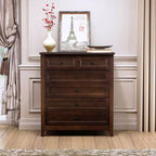Cassettiera, Credenza - In legno massello verniciato a spruzzo con maniglie rotonde retrò, Tavolo console con capacità di 160 libbre per sala da pranzo/soggiorno