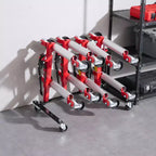 VEVOR Carrello Porta Dolly, Rack Portaoggetti con Ruote Girevoli a 360°, Organizzatore per Cavalletto Idraulico a Cricchetto, Capacità 4 Dolly, Nero