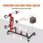 VEVOR Carrello Porta Dolly, Rack Portaoggetti con Ruote Girevoli a 360°, Organizzatore per Cavalletto Idraulico a Cricchetto, Capacità 4 Dolly, Nero