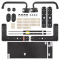 VEVOR Murphy Bed Kit, Twin Size, Vertical Deluxe DIY Wall Bed Mechanical Hardware Kit, Pneumatic Lever Heavy Duty Bed Frame Support, Folding Bed,Black