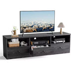 COZONY Mid Century Modern TV Stand with Sliding Barn Doors, Entertainment Center with Storage for Living Room