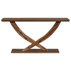 Okak 57IN Consolle Moderna con Design a Gambe Incrociate, Tavolino da Ingresso Minimalista con Piano Pesante, Tavolino d'Appoggio per Soggiorno, Corridoio