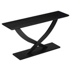 Okak 57IN Consolle Moderna con Design a Gambe Incrociate, Tavolino da Ingresso Minimalista con Piano Pesante, Tavolino d'Appoggio per Soggiorno, Corridoio