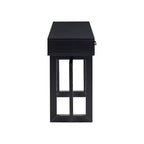 Okak 57IN Elegante Tavolo Consolle con Gambe dal Design Unico, Tavolo da Ingresso con 3 Cassetti e Maniglie in Metallo, Tavolo da Corridoio per Soggiorno, Ingresso