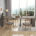 Tavolo da pranzo allungabile moderno Okak 118IN, tavolo da cucina multifunzione con contenitore, tavolo pieghevole salvaspazio per feste e riunioni