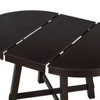 Okak 58IN Tavolo da pranzo rotondo allungabile in stile rustico, tavolo da cucina con gambe spesse incrociate e piano pesante, tavolo pieghevole per sala da pranzo
