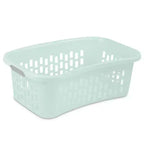 Cesto portabiancheria Sterilite HipHold, cesto per vestiti in plastica da 53 litri, menta, confezione da 6 pezzi