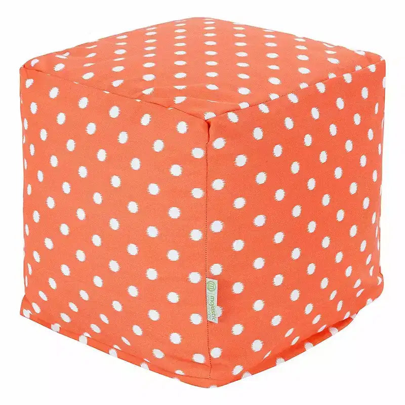 Majestic Home Goods, Pouf a cubo Ikat Dot