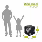 Majestic Home Goods,Pouf Cubo Corallo