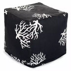 Majestic Home Goods,Pouf Cubo Corallo